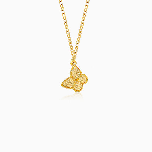 18K Yellow Gold Kids Butterfly Necklace – Farfalla