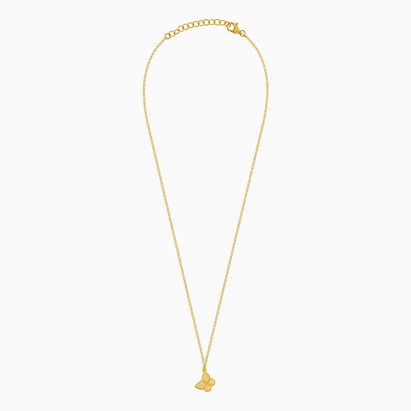18K Yellow Gold Kids Butterfly Necklace – Farfalla