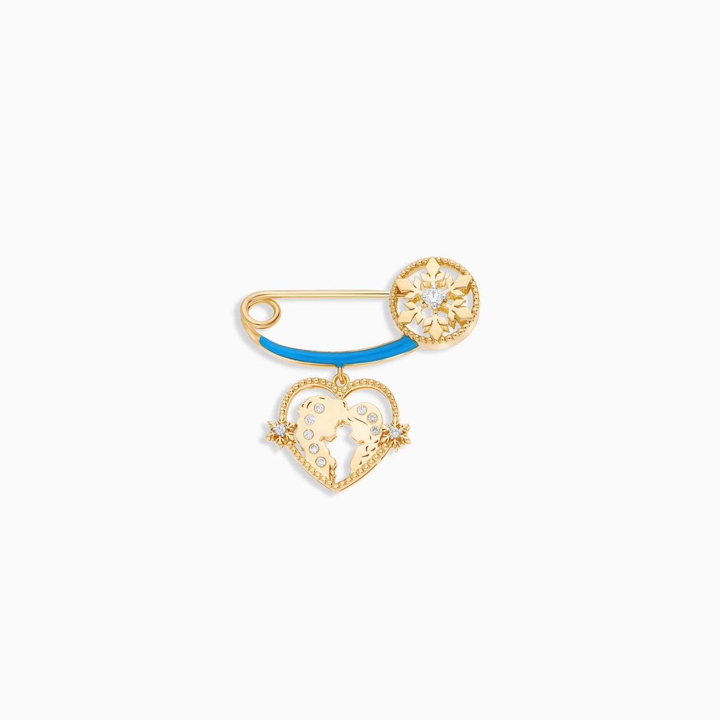 Disney Frozen 18k Yellow Gold Brooch for Kids | Disney Collection