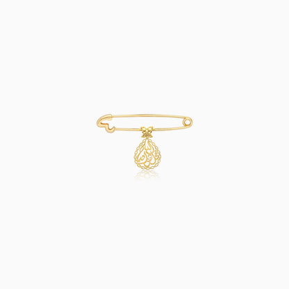 18k Gold Islamic Brooch for Infants and Youngsters