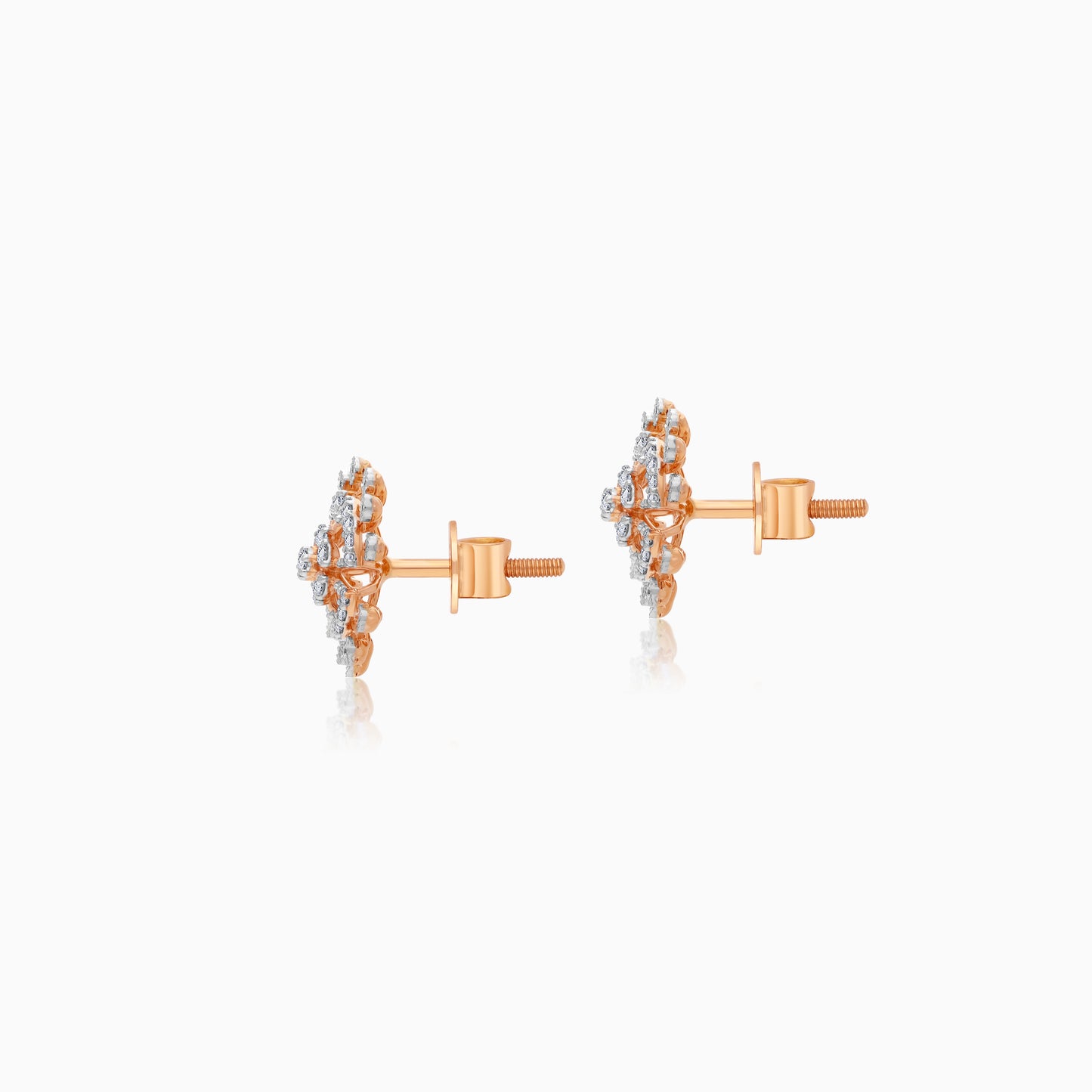 18K Gold and Natural Diamonds Pair of Earrings - Ada Collection