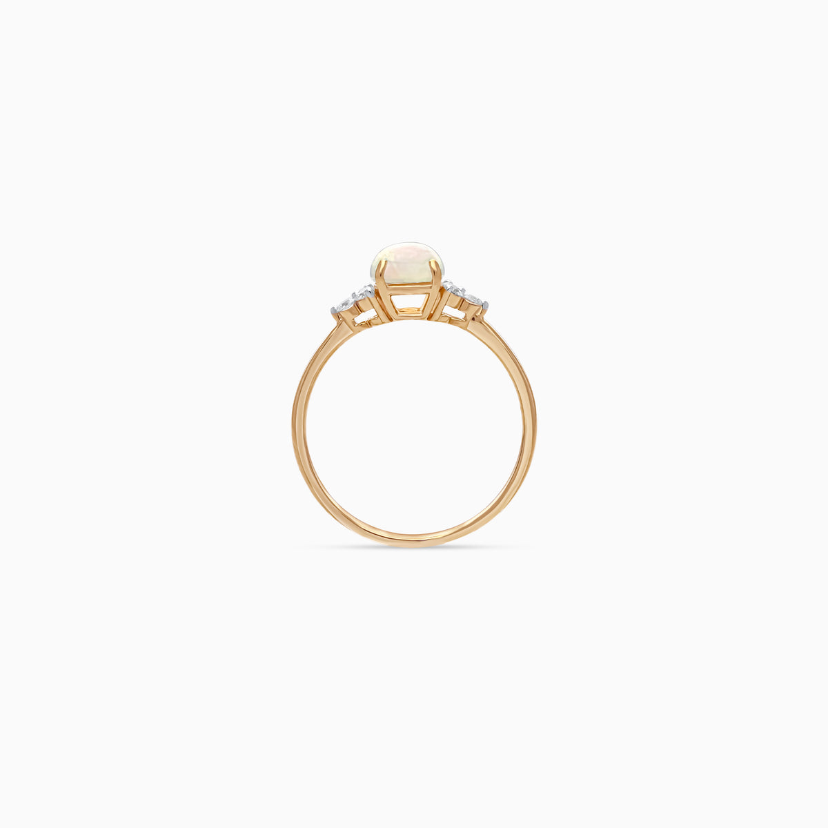 Colour Classic 18K Gold Opal & Natural Diamond Ring