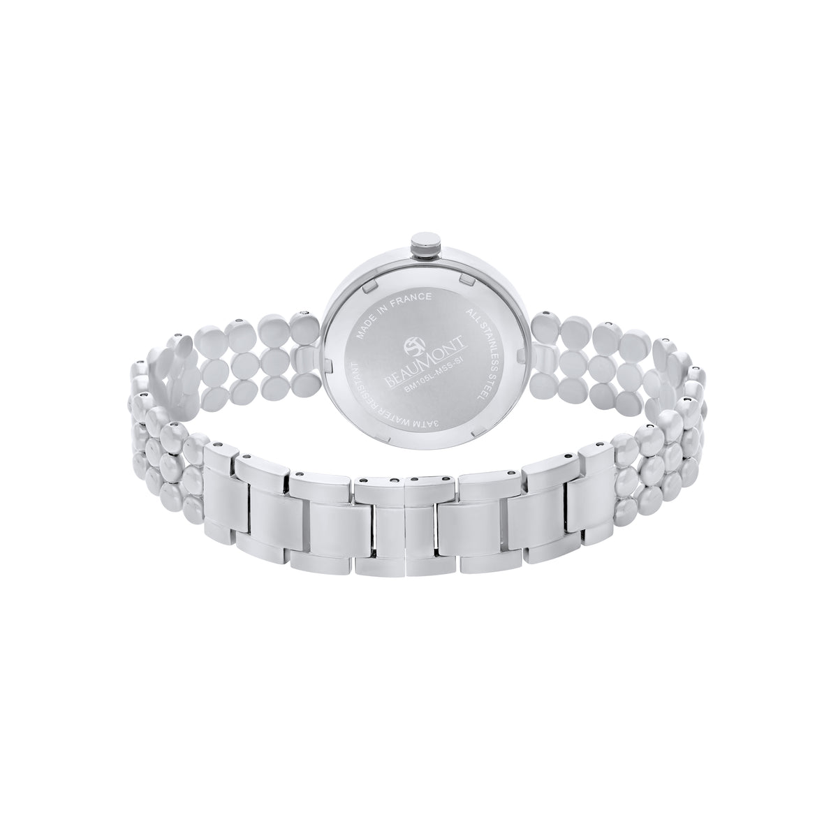 Gold Plated & White Quartz Beaumont Ladies Watch