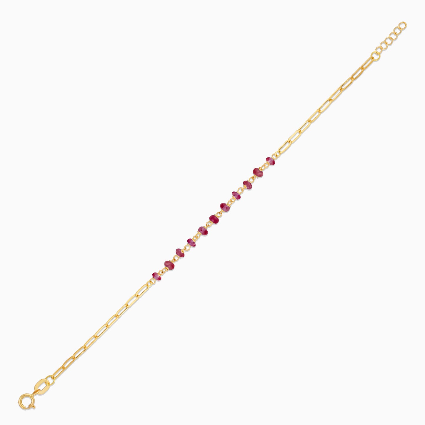 18K Yellow Gold Paperclip Bracelet