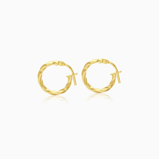 Classic 18K Yellow Gold Hoop Earrings – Stylish and Durable