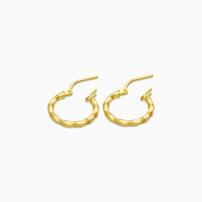 Classic 18K Yellow Gold Hoop Earrings – Stylish and Durable