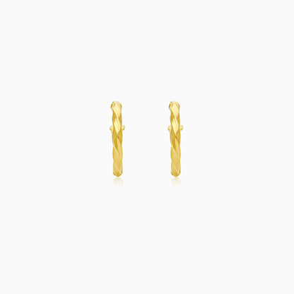 Classic 18K Yellow Gold Hoop Earrings – Stylish and Durable