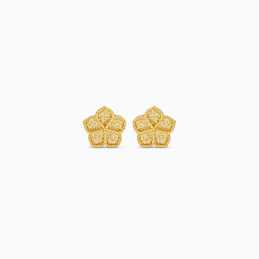 Farfalla 18K Gold Kids Flower Earrings by Jawhara