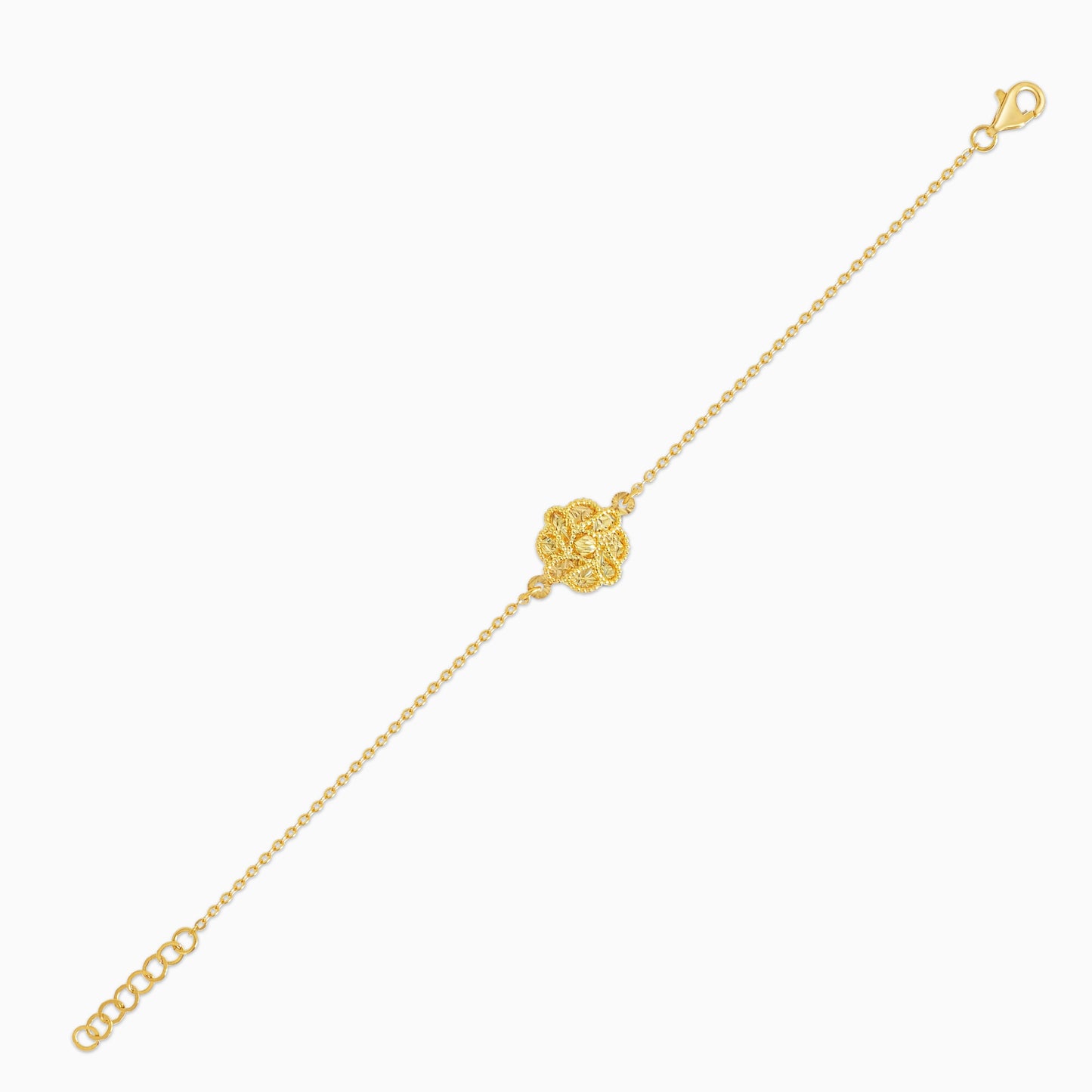18K Farfalla Yellow Gold Kids Flower Bracelet