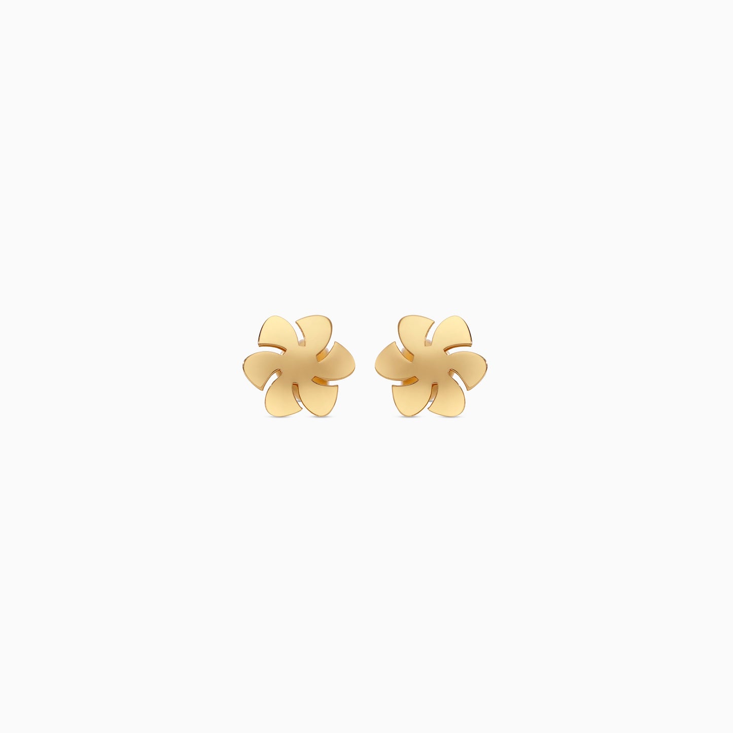 18K Yellow Gold Flower Earrings | Spanish Kids Collection