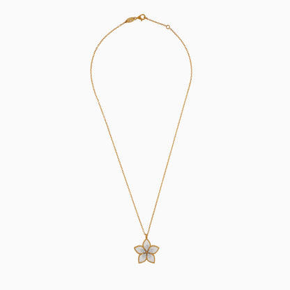 18K Gold Diamond & Mother of Pearl Pendant Chain – Fortuna Diamond Collection