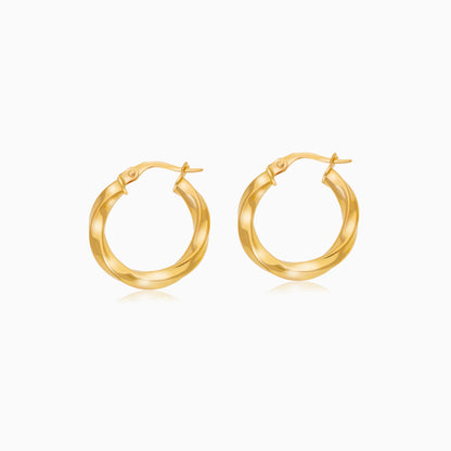 18K YELLOW GOLD EARRINGS IN Round SHAPE
