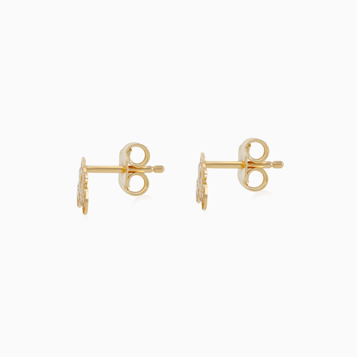 18k Yellow Gold Disney Princess Cinderella Carriage Earrings for Kids | Disney Collection