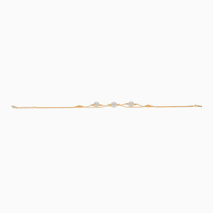 18k Yellow Gold Bracelet with Pearls | Danah Collection