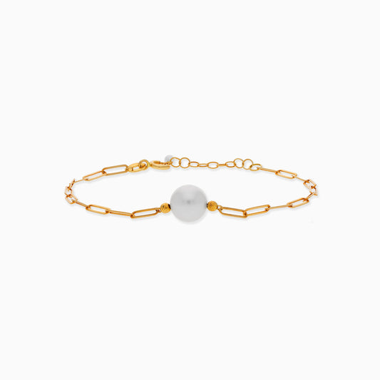 PEARL YELLOW GOLD BRACELET