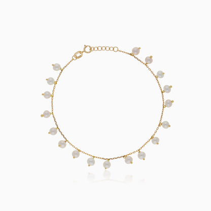 18k yellow gold bracelet decorated with pearls - Danah collection