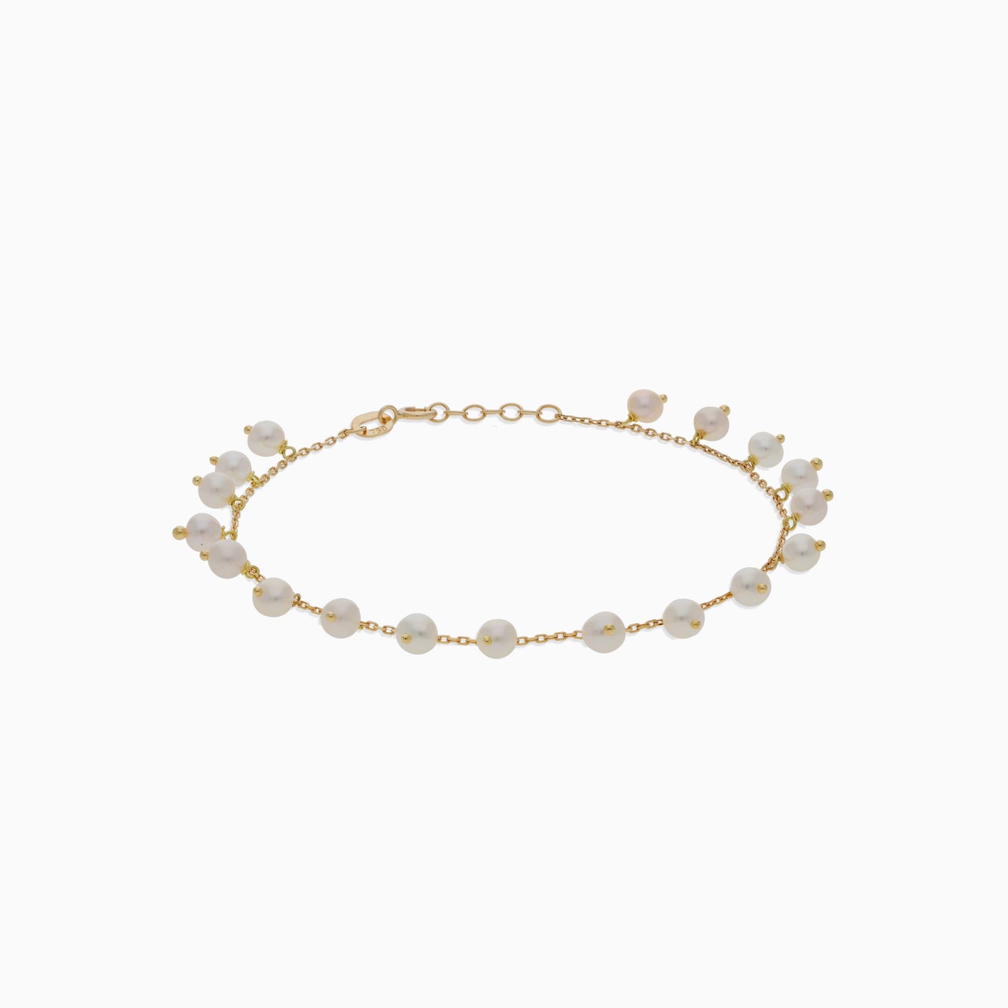 18k yellow gold bracelet decorated with pearls - Danah collection
