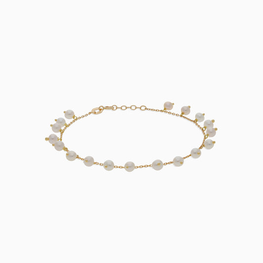 18k yellow gold bracelet decorated with pearls - Danah collection