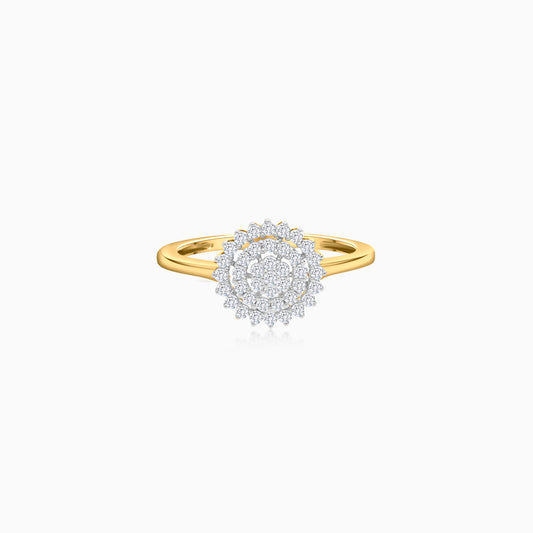 18K Gold Natural Diamonds Ring - Scala Collection