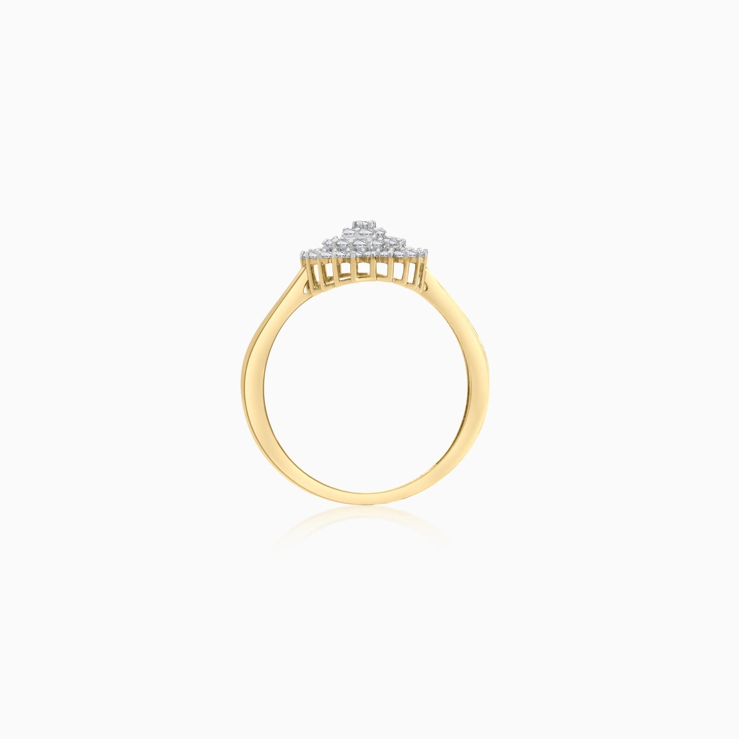 18K Yellow Gold Ring with Natural Diamonds from Scala Collection