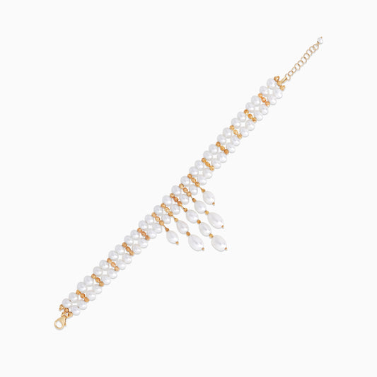 18K Yellow Gold Pearl Bracelet From Danah