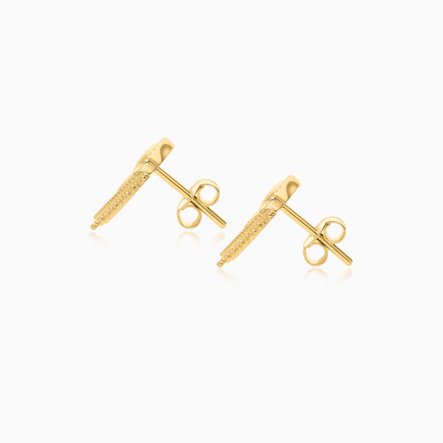 Shnaf Collection 18K Yellow Gold Half Circle Earrings