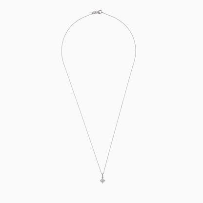 18K White Gold Solitaire Diamond Necklace – Solitaire Collection