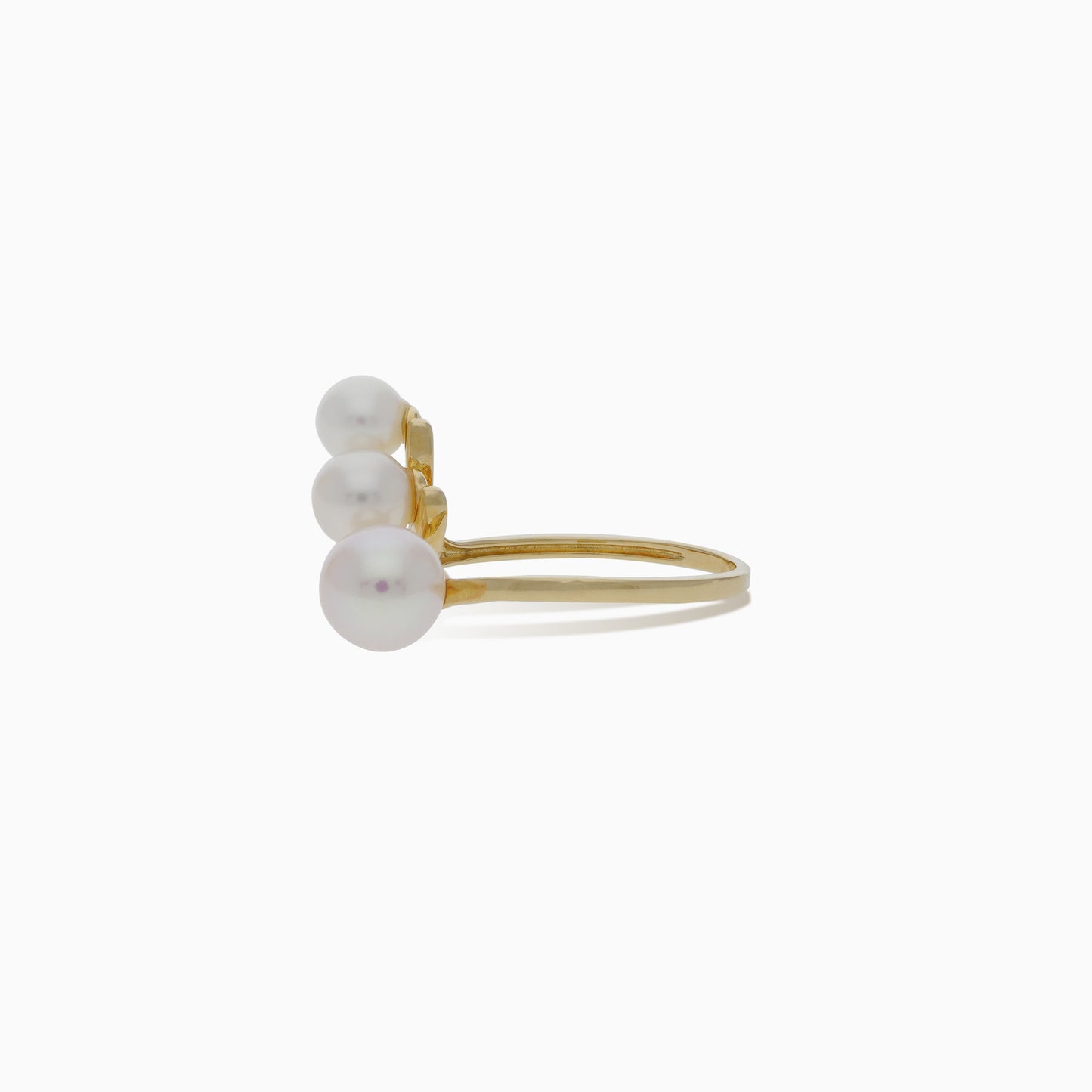18K Yellow Gold Ring with Pearls from Danah Collection