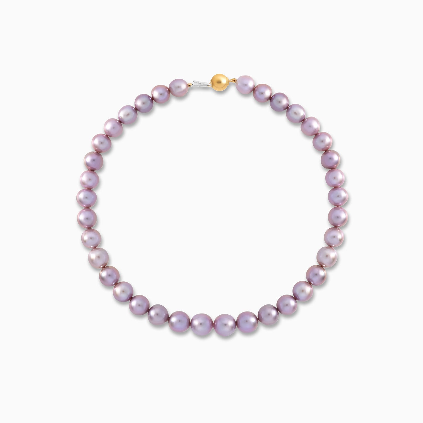 Danah Lavender Pearl Choker with 18K Yellow Gold