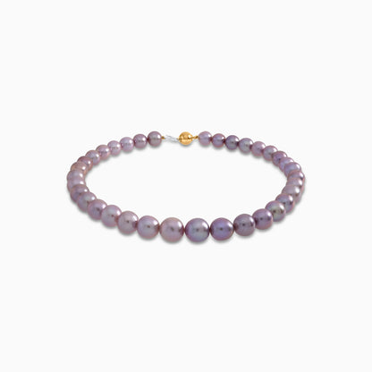 Danah Lavender Pearl Choker with 18K Yellow Gold