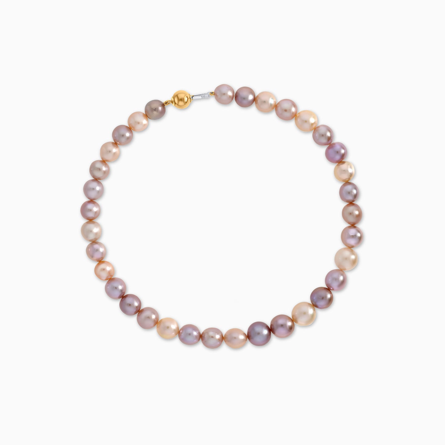 Multicolor Pearl Choker with 18K Danah Yellow Gold