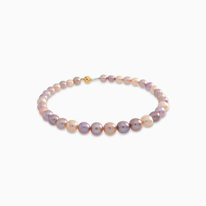 Multicolor Pearl Choker with 18K Danah Yellow Gold