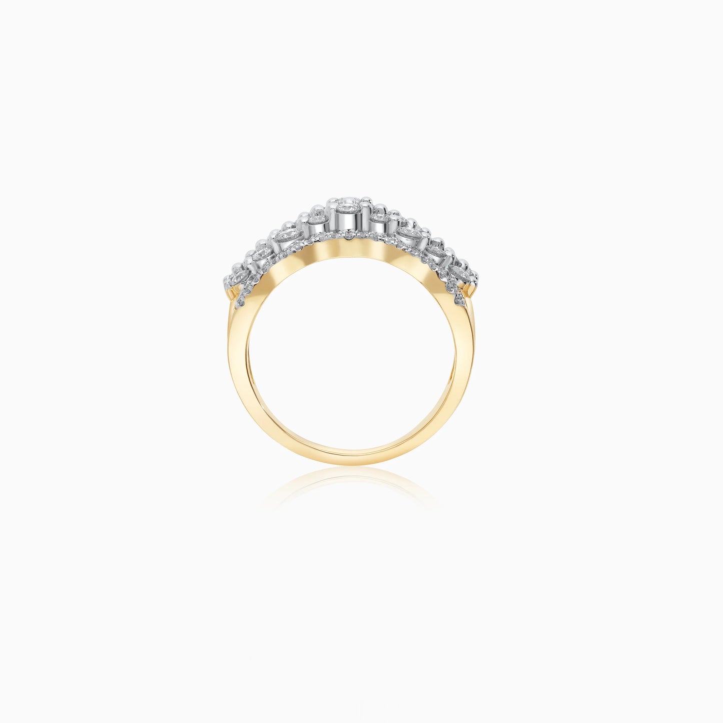 Yellow Gold Diamond Ring – 18k Scala Luxury Rings