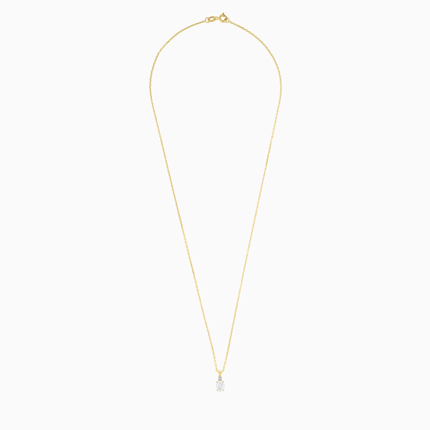 18k Yellow gold Chalcedony pendant & Natural Diamonds
