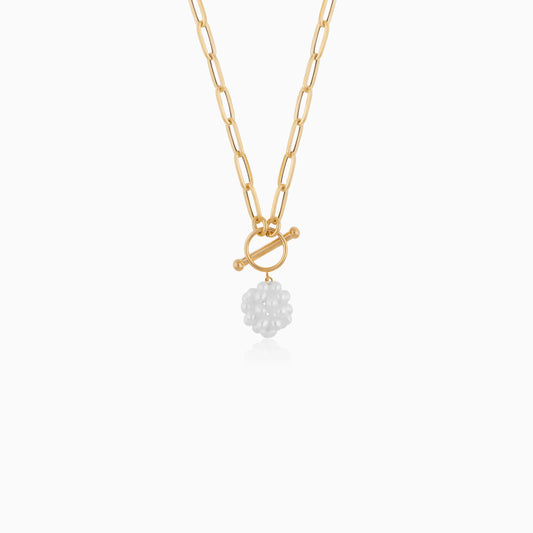 Danah 18K Gold Necklace with Pearls