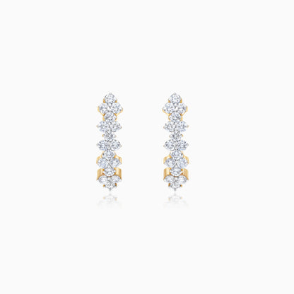 Scala Yellow Gold Diamond 18k Earrings – Jawhara Jewellery
