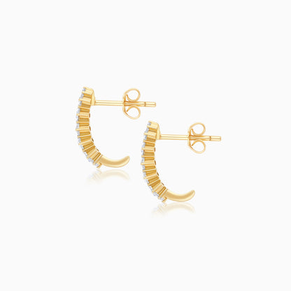 Scala Yellow Gold Diamond 18k Earrings – Jawhara Jewellery