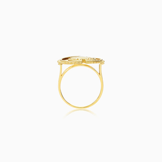 18K Yellow Gold Ring from the Shnaf Collection