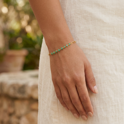 18K Yellow Gold Paperclip Bracelet