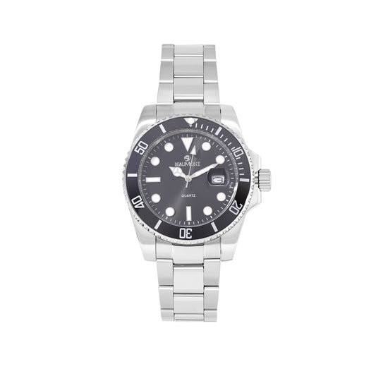 Black & Stainless Steel Quartz Beaumont Gents Watch