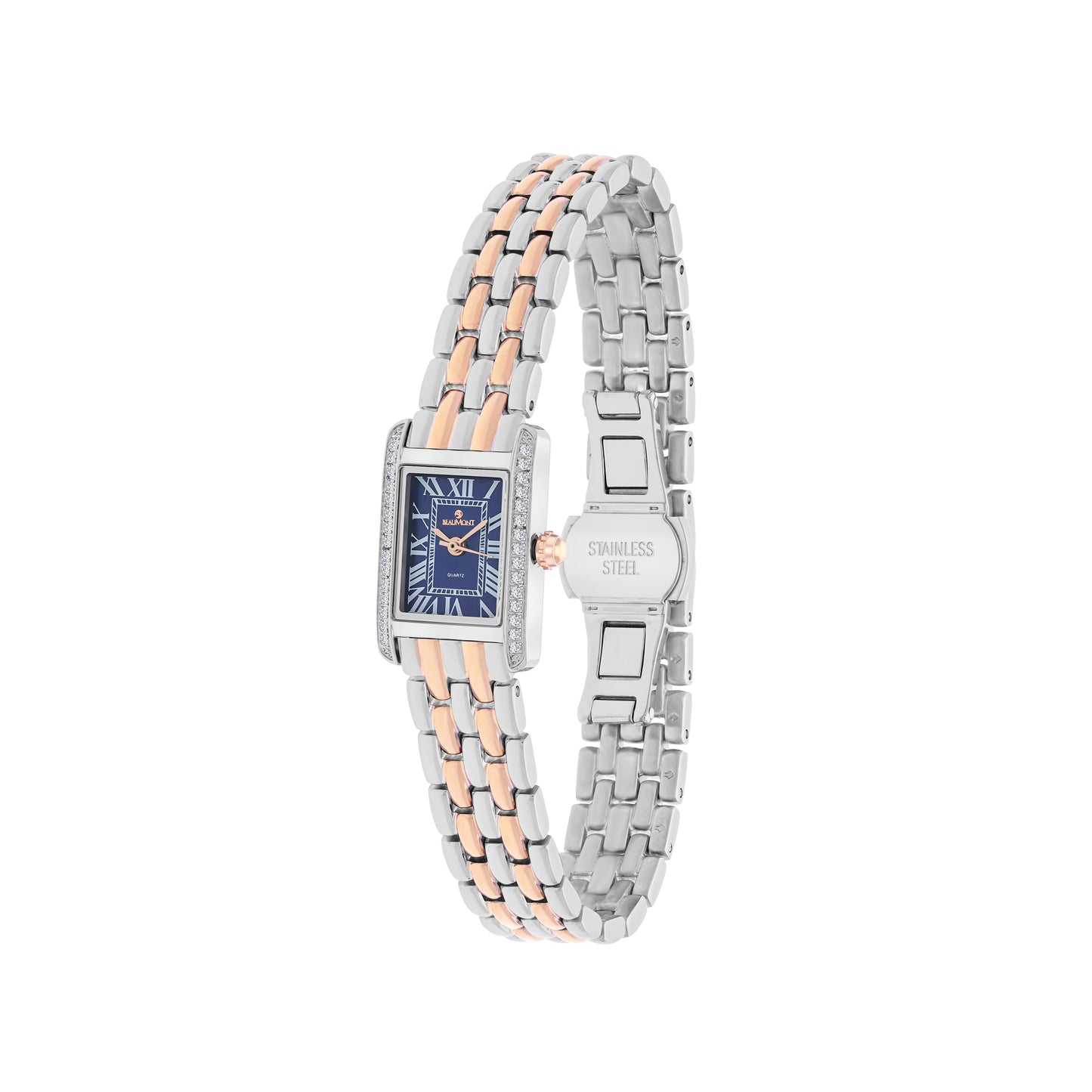 Blue Rectangle Quartz Beaumont Ladies Watch
