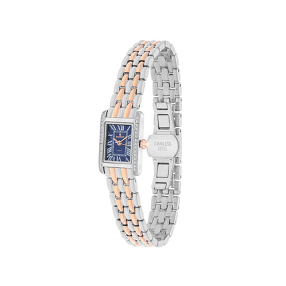 Blue Rectangle Quartz Beaumont Ladies Watch
