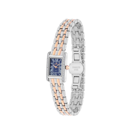 Blue Rectangle Quartz Beaumont Ladies Watch