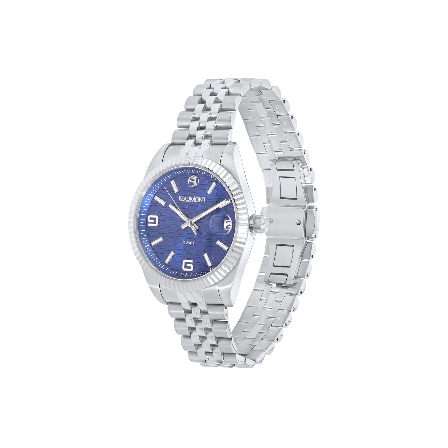 Blue Stainless Steel Quartz Beaumont Gents Watch