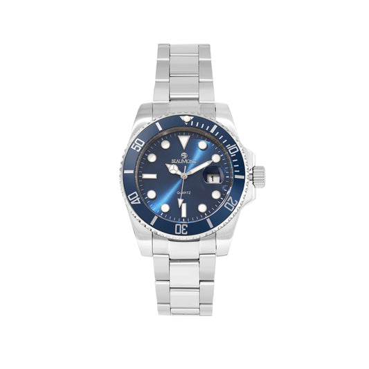 Blue & Stainless Steel Quartz Beaumont Gents Watch