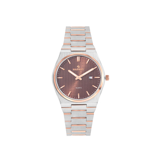 Brown Stainless Steel Quartz Beaumont Gents Watch