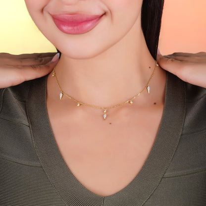 Yellow Gold Diamond Choker | Fine Luxury Jewellery