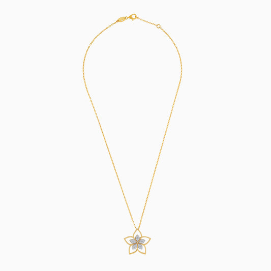 Fortuna Diamond & MOP Flower Necklace