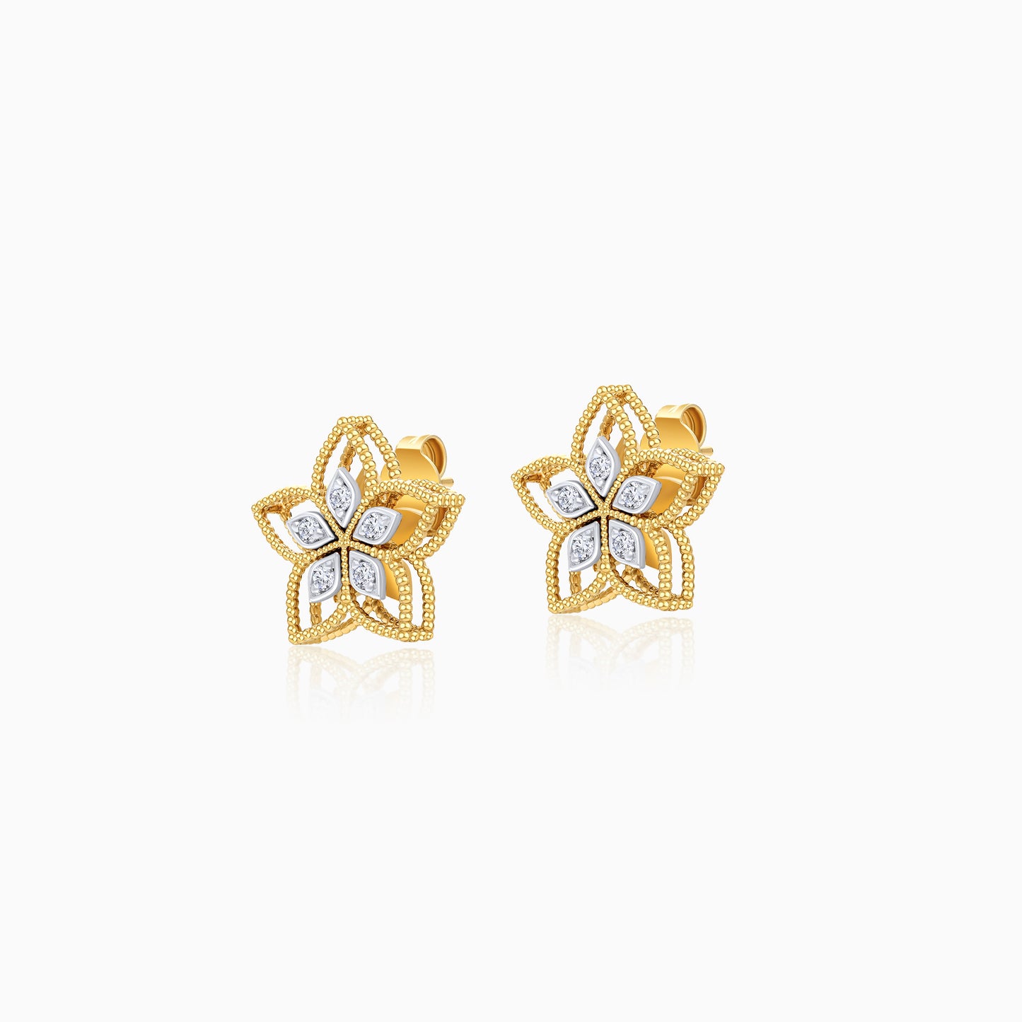 Fortuna Diamond Flower Earring