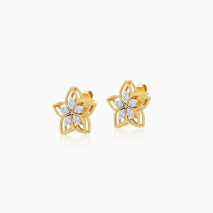 Fortuna Diamond Flower Earring